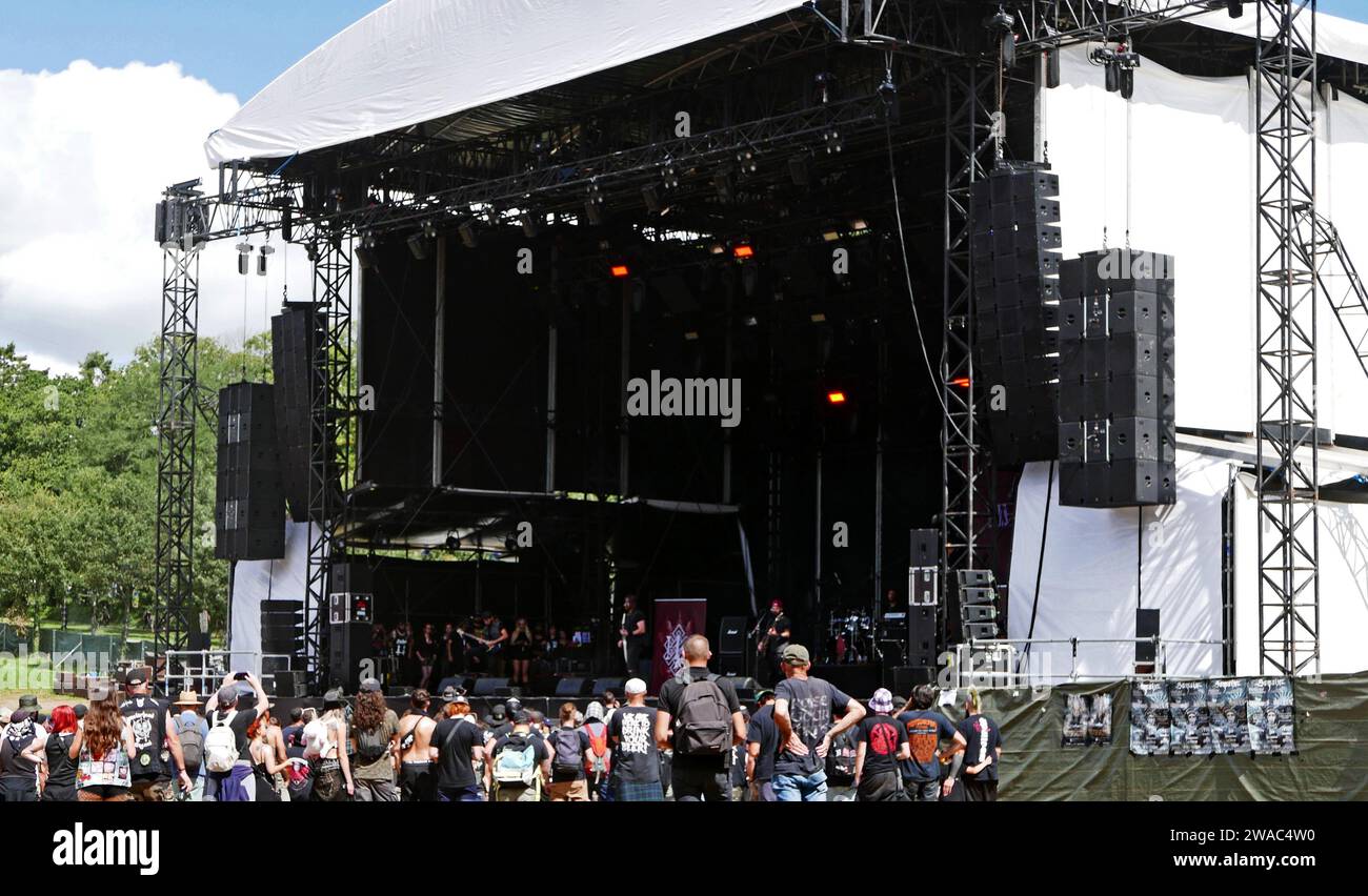 Festival Motocultor, musique Metal, Carhaix, Finistère, Bretagne, France, Europe Banque D'Images