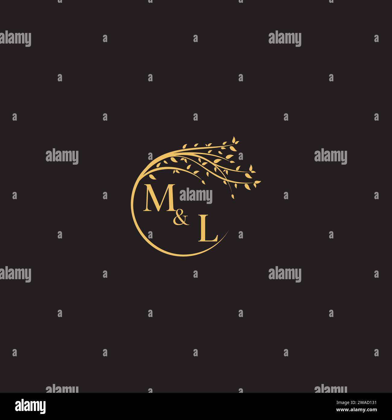 ML nature Tree concept dans un design professionnel de haute qualité qui imprimera bien sur tous les supports d'impression Illustration de Vecteur