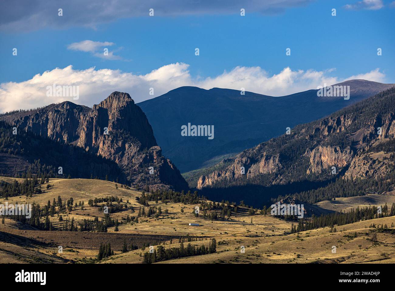 États-Unis, Colorado, Creede, San Juan Mountains par jour ensoleillé Banque D'Images