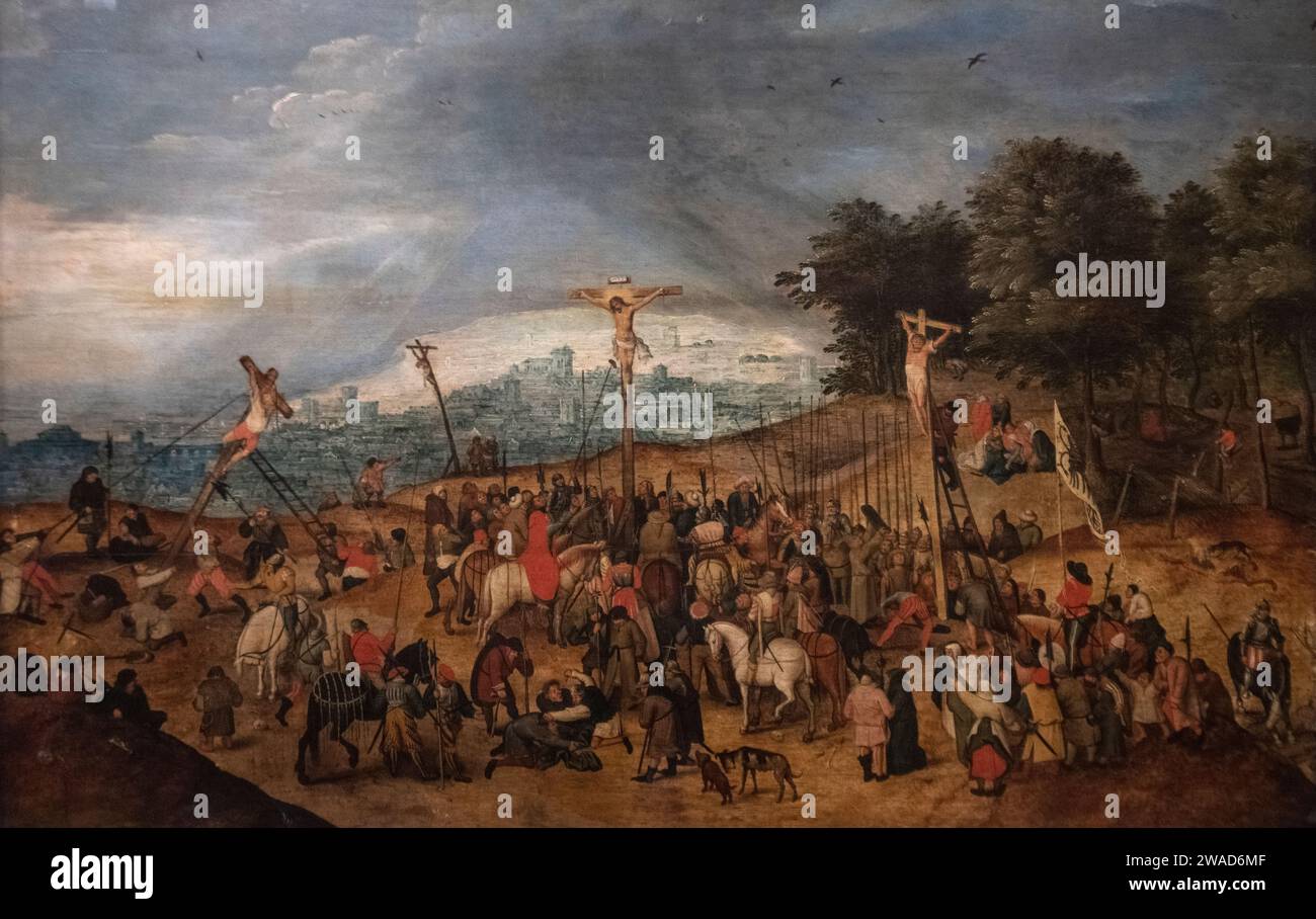 Pieter Brueghel le Jeune : 'la Crucifixion' (1617) Banque D'Images