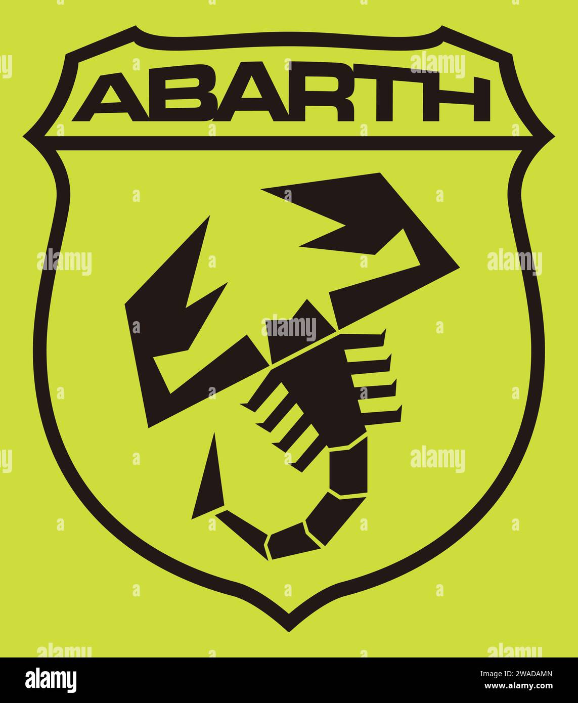 Logo de voiture Abarth Illustration de Vecteur