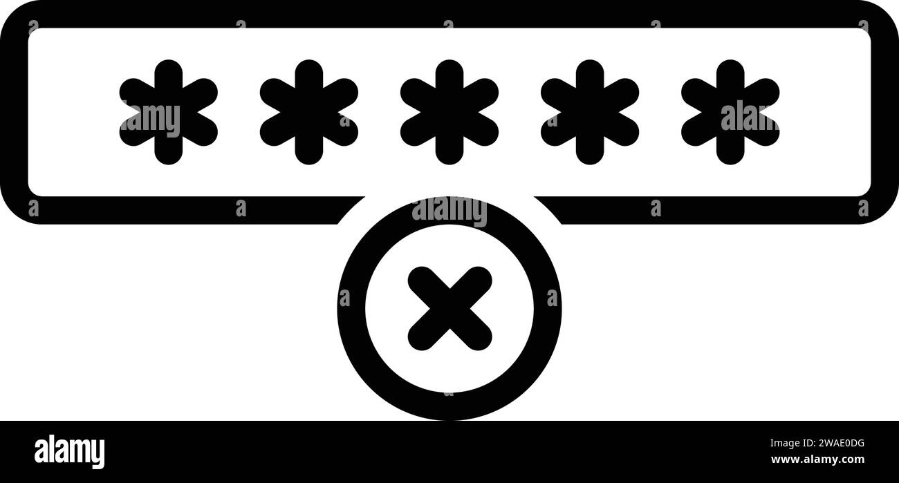 Icône pour incorrect, erroné Illustration de Vecteur