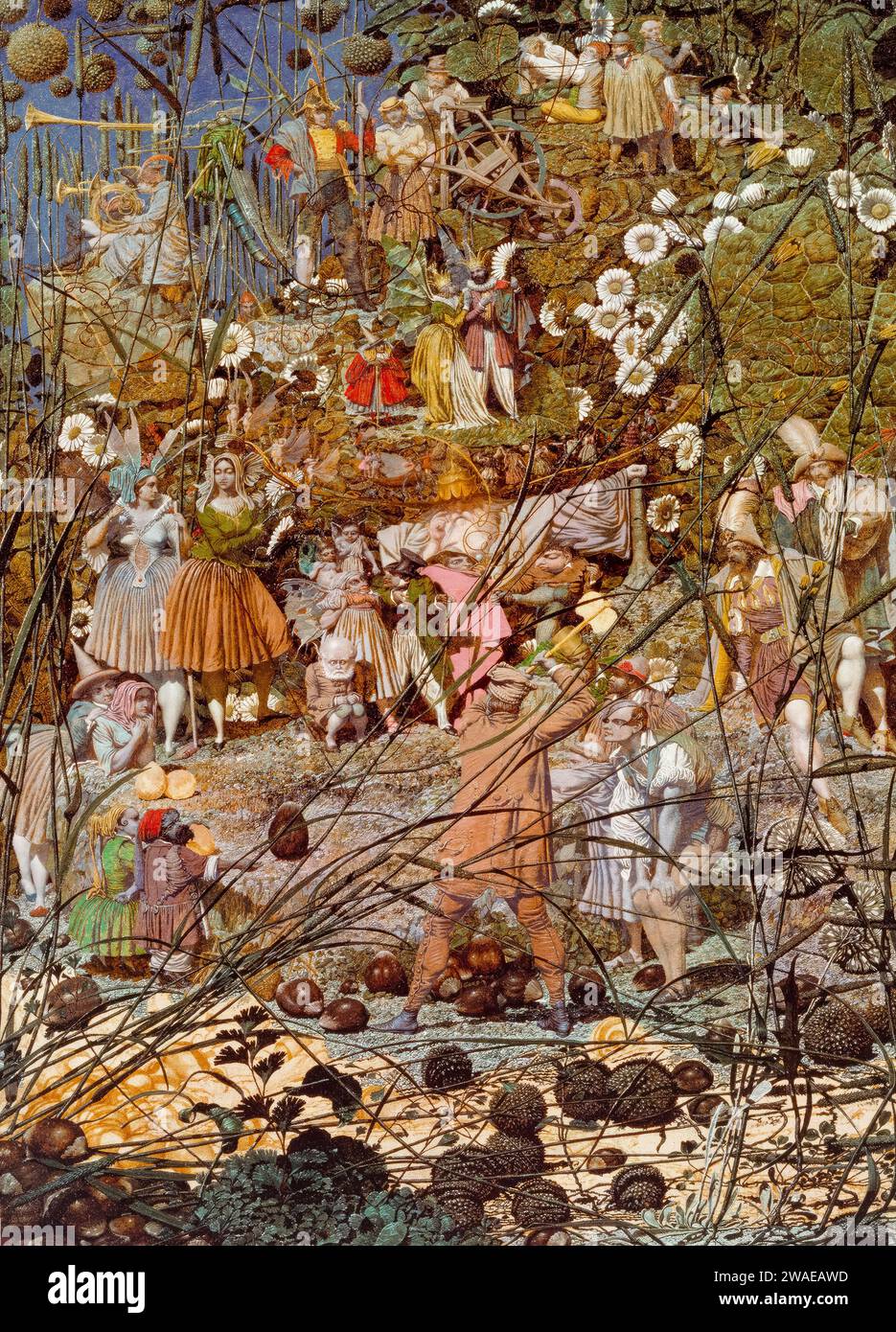 Richard Dadd, le maître-coup de la fée, peinture à l'huile sur toile, vers 1855 Banque D'Images