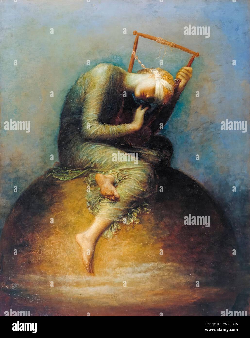 George Frederic Watts peinture, espoir, huile sur toile, 1886 Banque D'Images