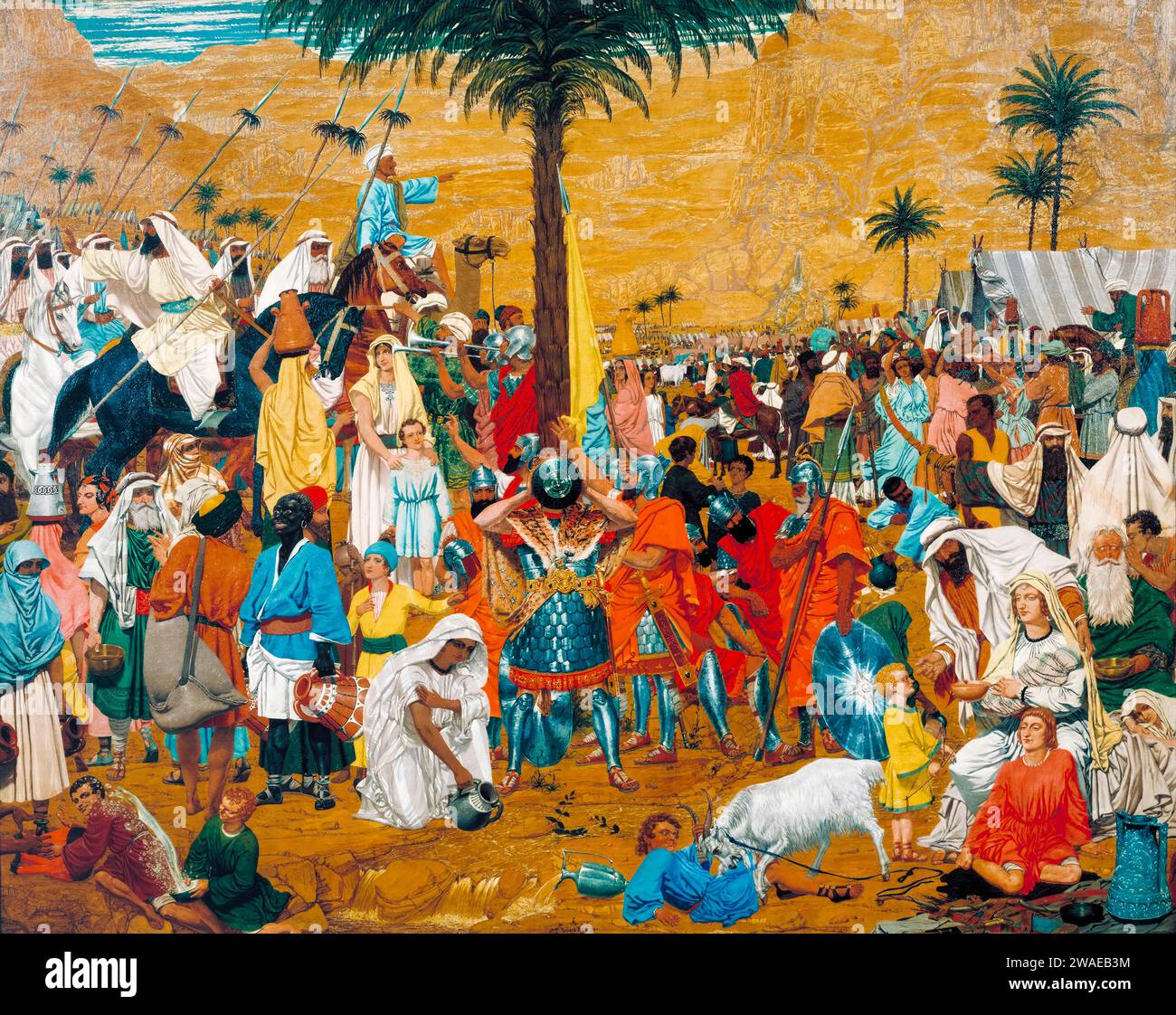 Peinture de Richard Dadd, la fuite de l'Egypte, huile sur toile, circa 1849 Banque D'Images