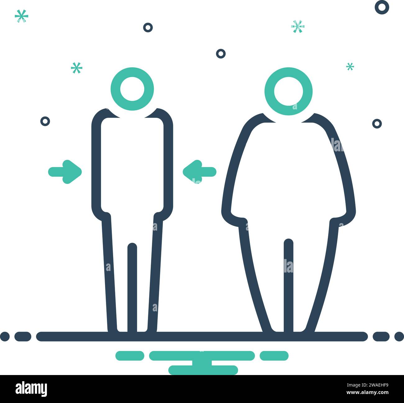 Icône pour slim, haut Illustration de Vecteur