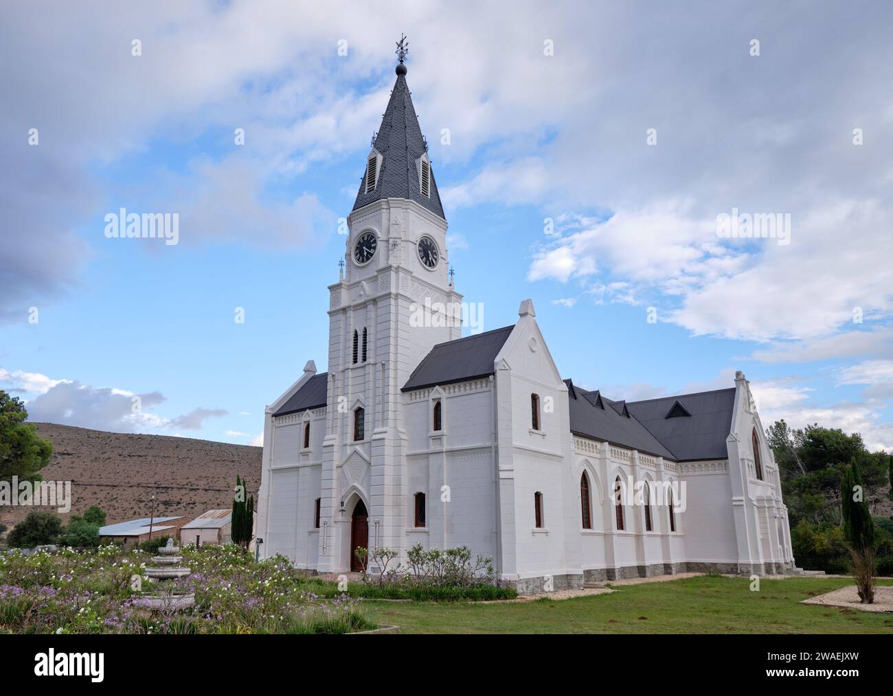 Église réformée néerlandaise à Nieu Bethesda Banque D'Images