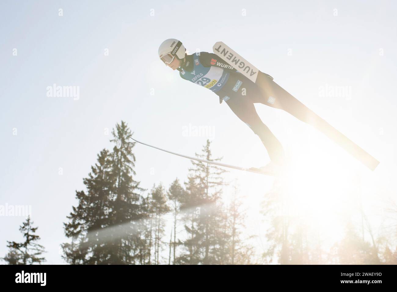 Pauline Hessler (Deutschland), AUT, FIS Viessmsann Skisprung Weltcup Frauen, Villach, 04.01.2024 photo : Eibner-Pressefoto/Michael Memmler Banque D'Images