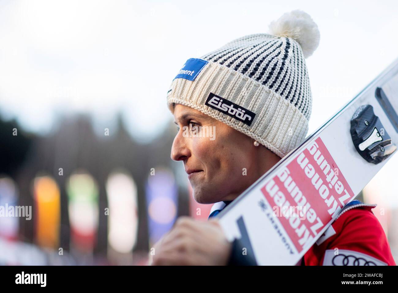 EVA Pinkelnig (Oesterreich), AUT, FIS Viessmsann Skisprung Weltcup Frauen, Villach, 04.01.2024 photo : Eibner-Pressefoto/Michael Memmler Banque D'Images
