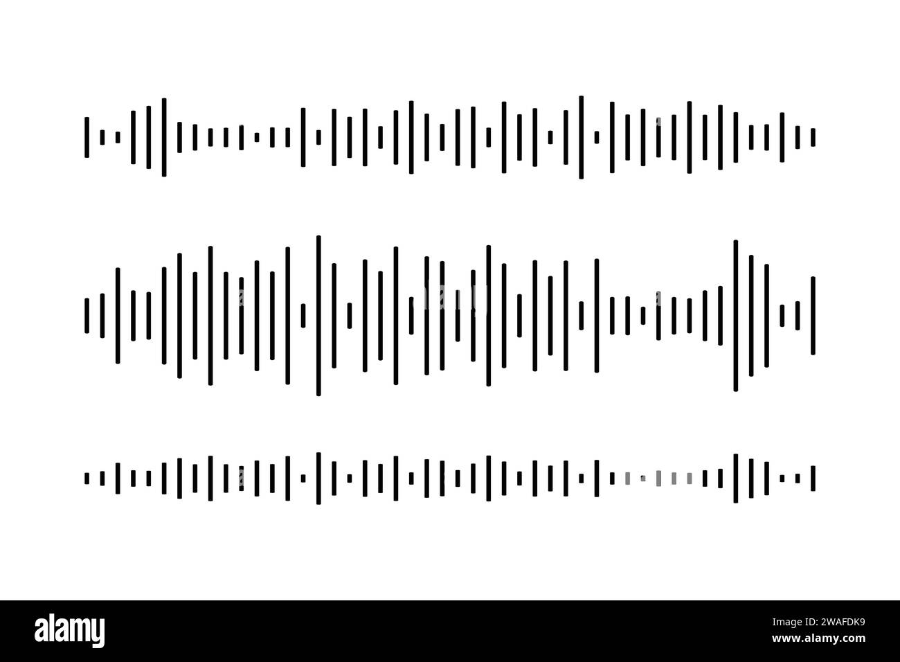 Illustration vectorielle de conception de spectre audio. Illustration de Vecteur