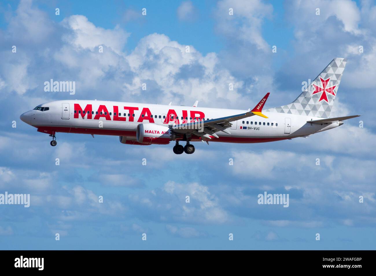 Boeing 737 MAX avion de ligne de la compagnie aérienne Air Malta Banque D'Images
