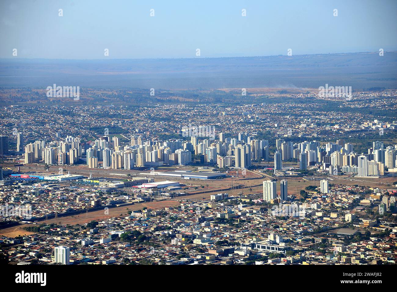 Brasilia, photographie aérienne. Brésil. Banque D'Images
