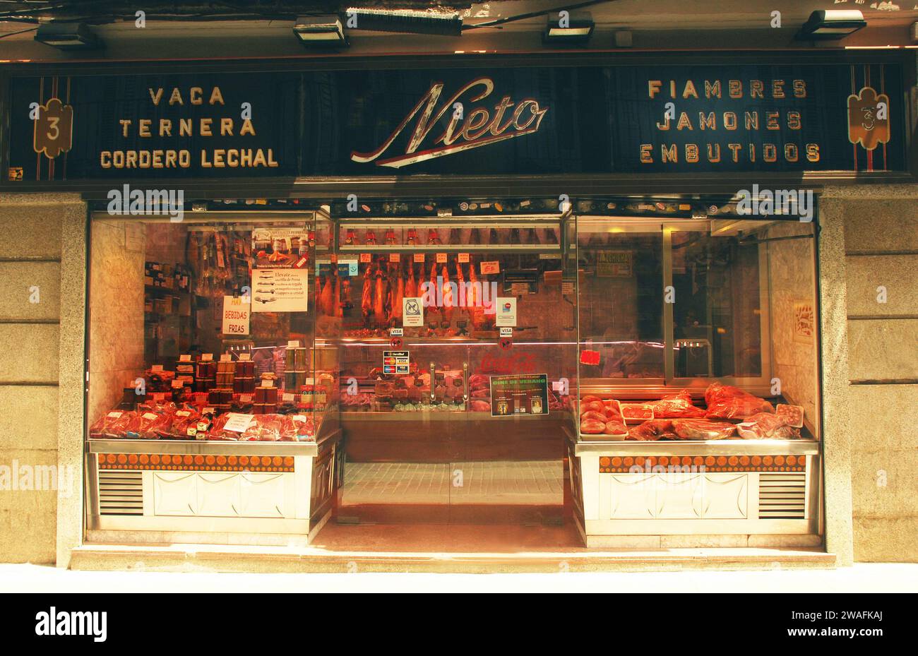 Old Butcher's Shop, Madrid, Espagne Banque D'Images