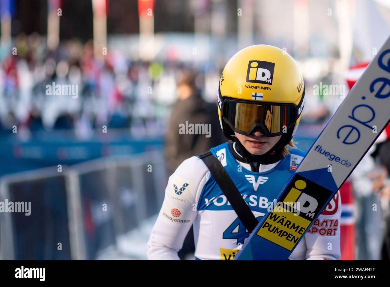 Jenny Rautionaho (Finlande), AUT, FIS Viessmsann Skisprung Weltcup Frauen, Villach, 04.01.2024 photo : Eibner-Pressefoto/Michael Memmler Banque D'Images