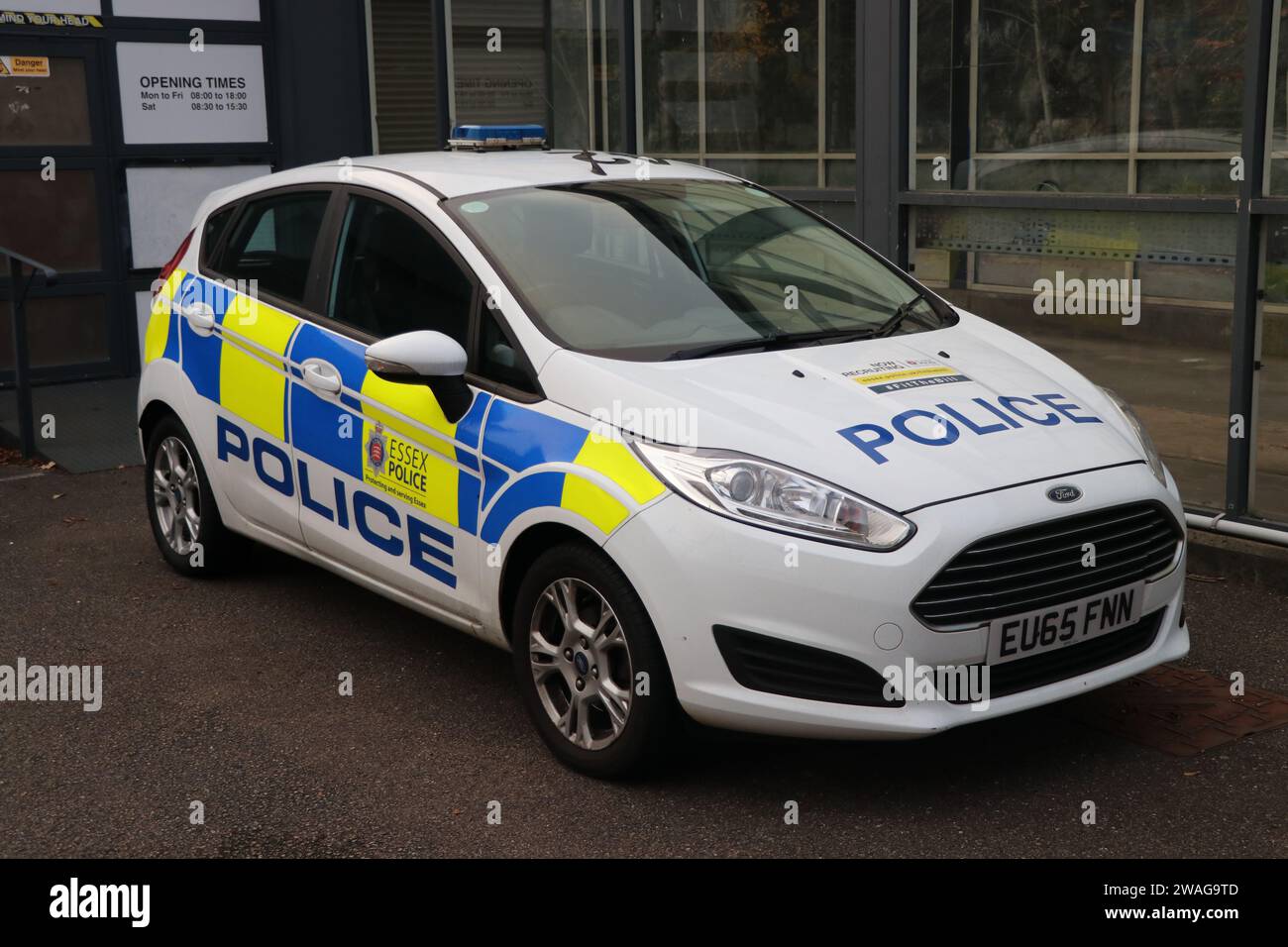 VOITURE DE POLICE ESSEX Banque D'Images