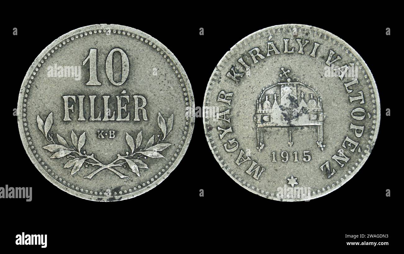 Vue rapprochée de la pièce de remplissage Autriche-Hongrie Banque D'Images