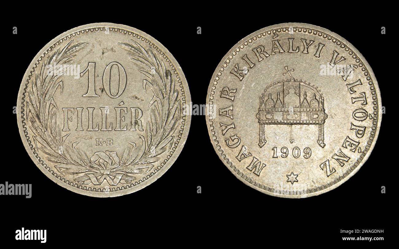 Vue rapprochée de la pièce de remplissage Autriche-Hongrie Banque D'Images