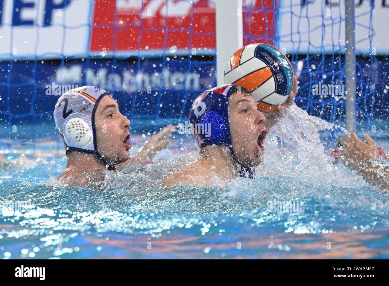 Dubrovnik, Croatie, 040124. Championnat d'Europe de waterpolo 2024