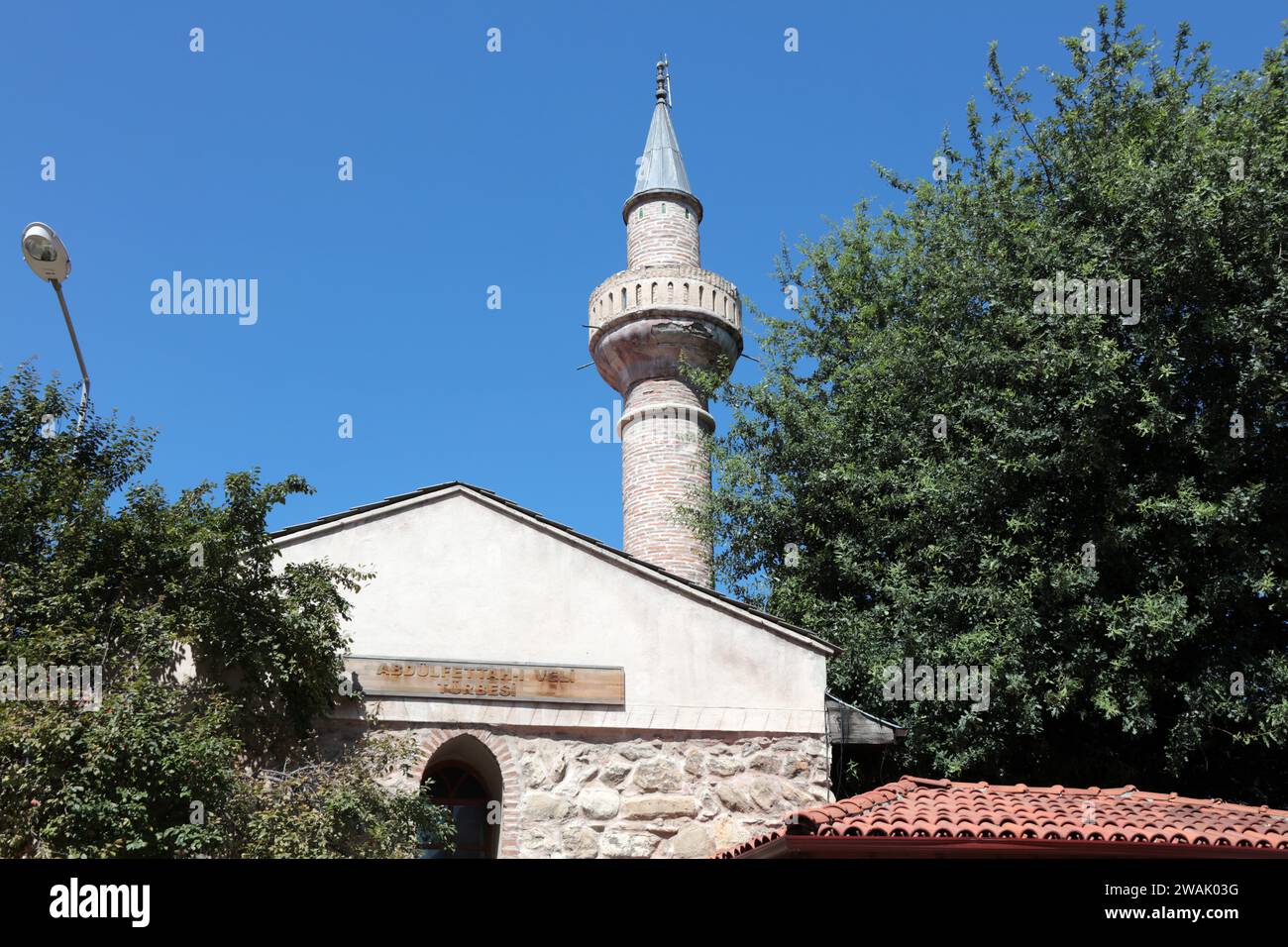 La tombe de Abdülfettah Veli a été construite en 1272 pendant la période seldjoukide anatolienne. Kastamonu, Turquie. Banque D'Images