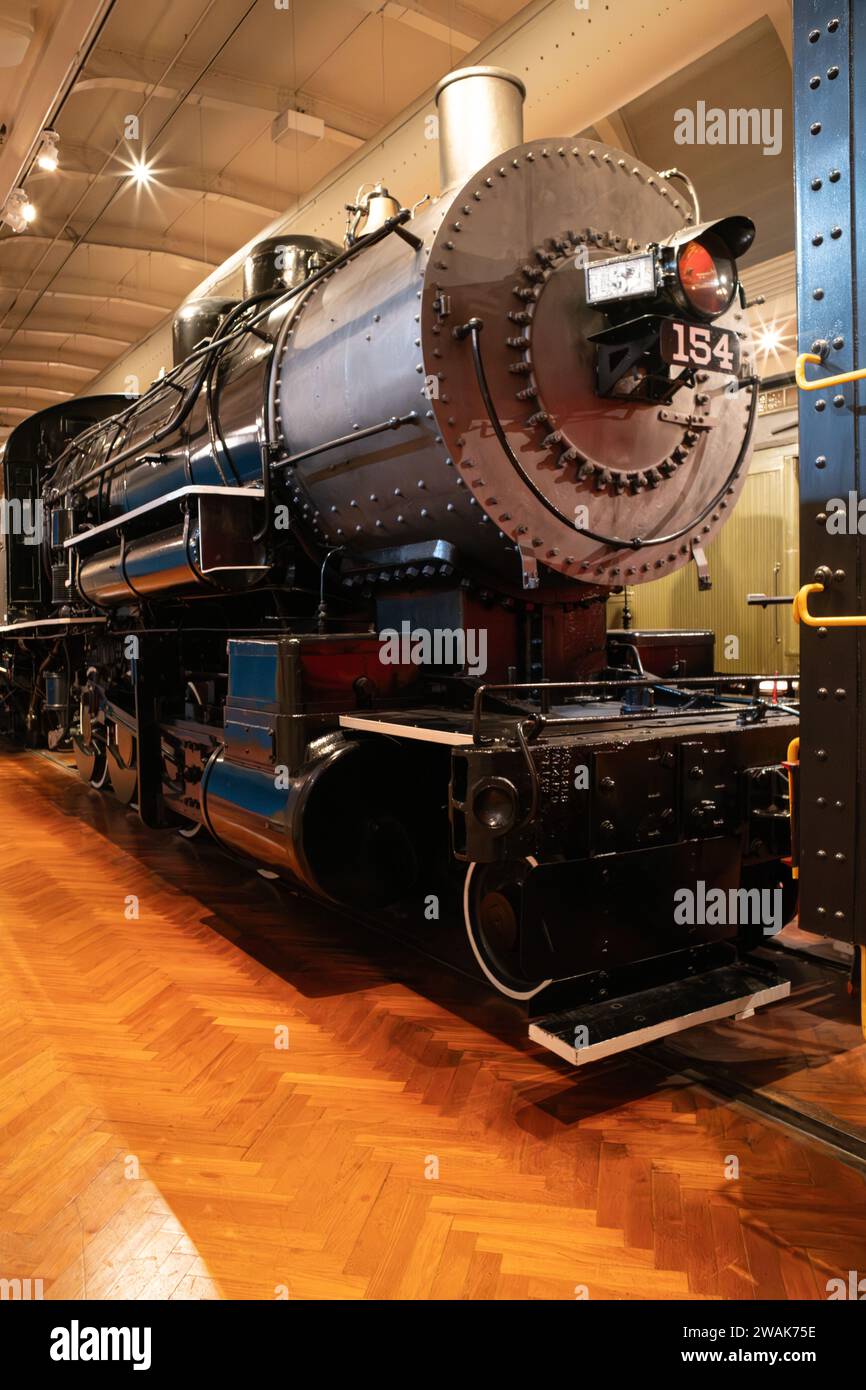 Locomotive à vapeur Baldwin consolidation 1909, exposée au Henry Ford Museum of American innovation Banque D'Images