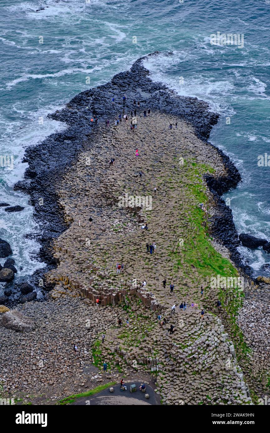 Royaume-Uni, Irlande du Nord, comté d'Antrim, chaussée des géants, site du patrimoine mondial de l'UNESCO Banque D'Images