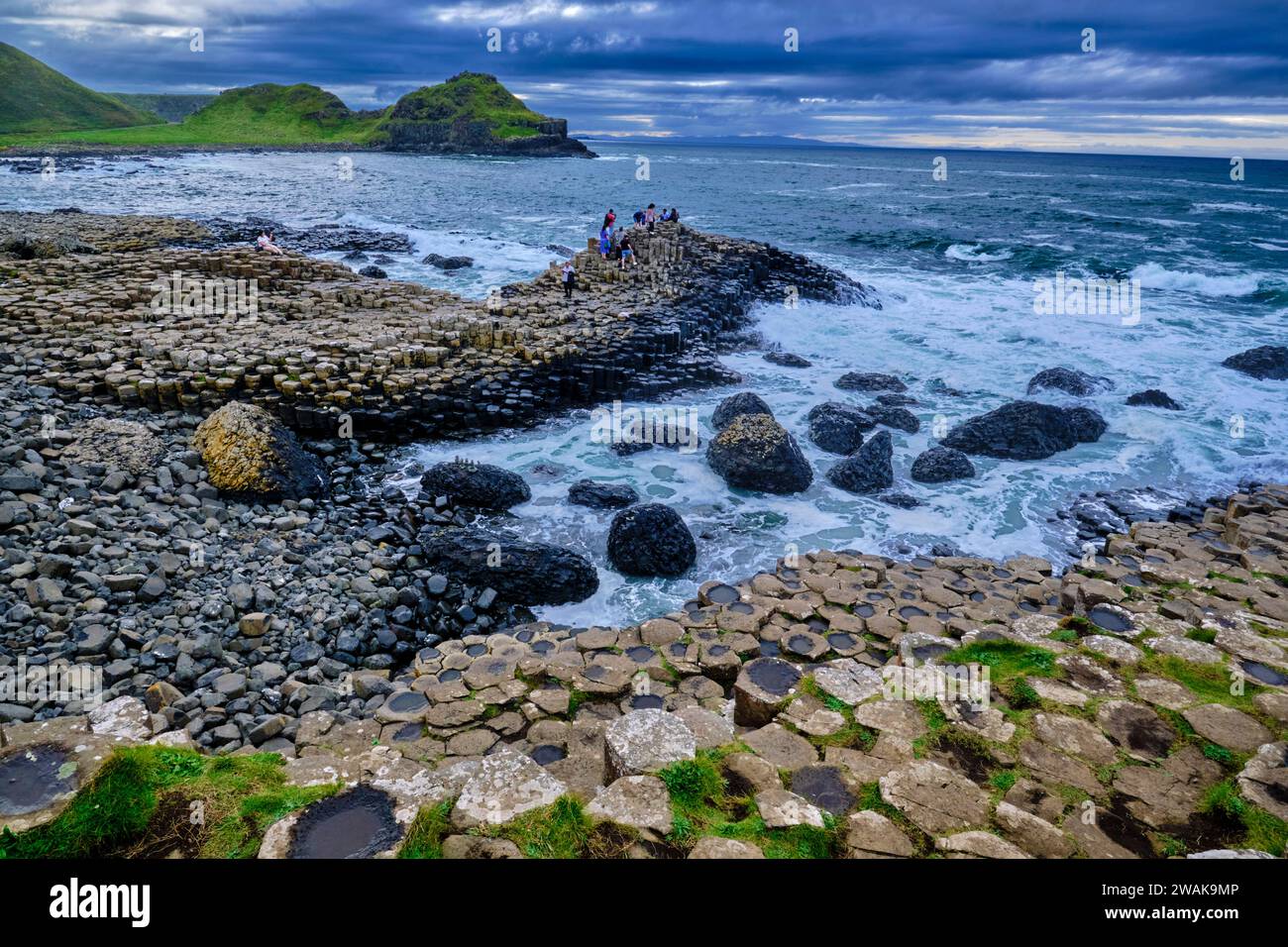 Royaume-Uni, Irlande du Nord, comté d'Antrim, chaussée des géants, site du patrimoine mondial de l'UNESCO Banque D'Images