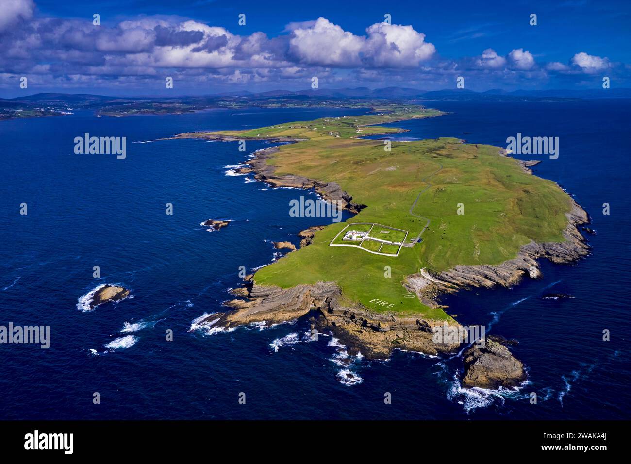 République d'Irlande, comté de Donegal, phare de St John's point Banque D'Images