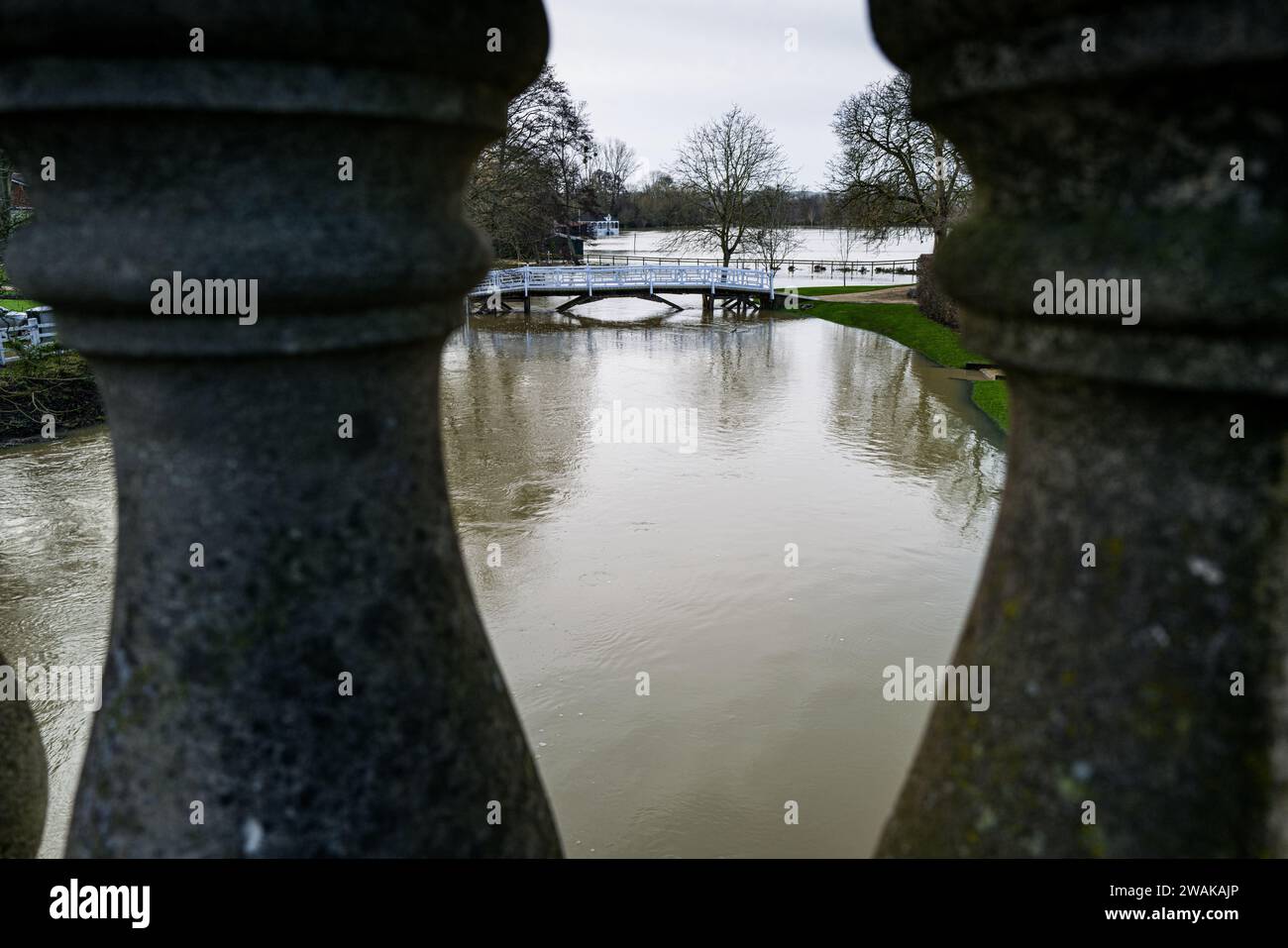 Inondation d'Oxford Banque D'Images