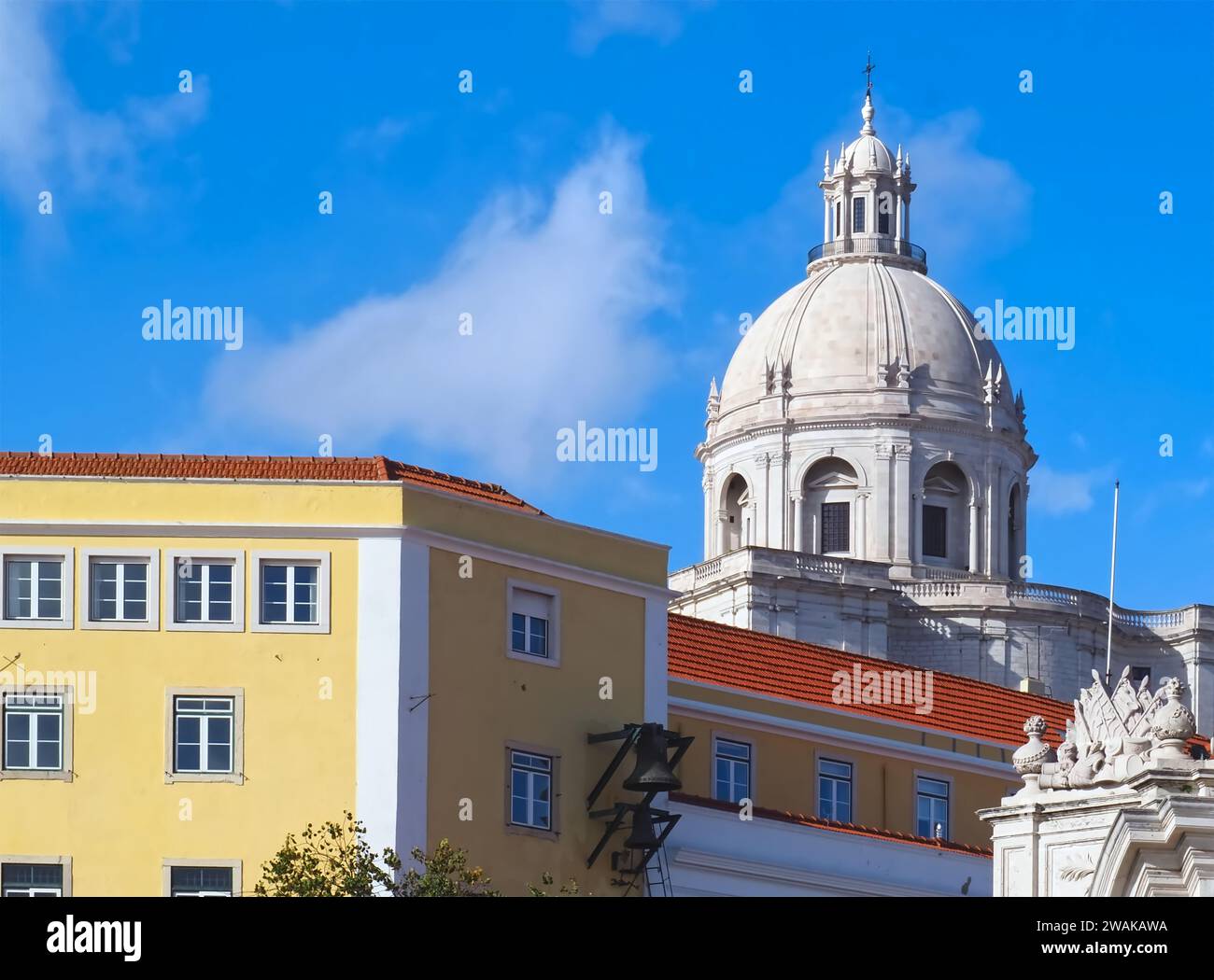 Belle église nommée Igreja de Santa Engrácia Panthéon National de Lisbonne au Portugal Banque D'Images