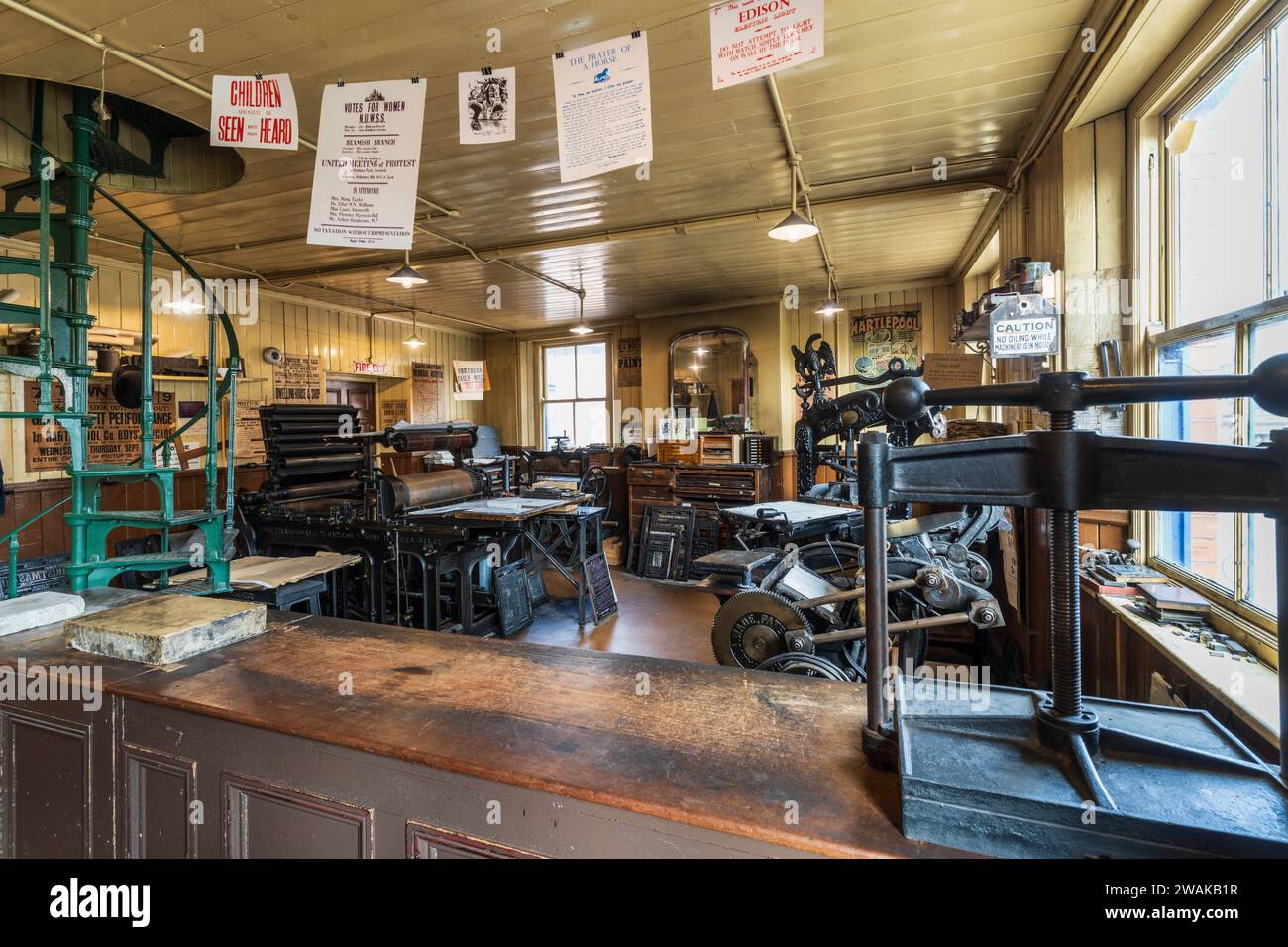 Beamish The Living Museum of the North, Stanley, comté de Durham. Banque D'Images