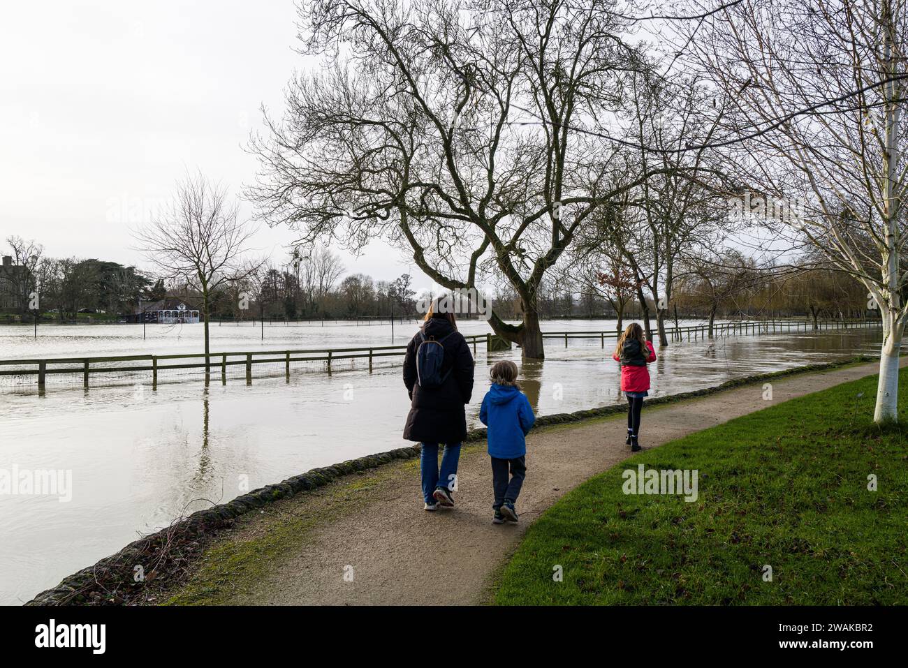 Inondation d'Oxford Banque D'Images