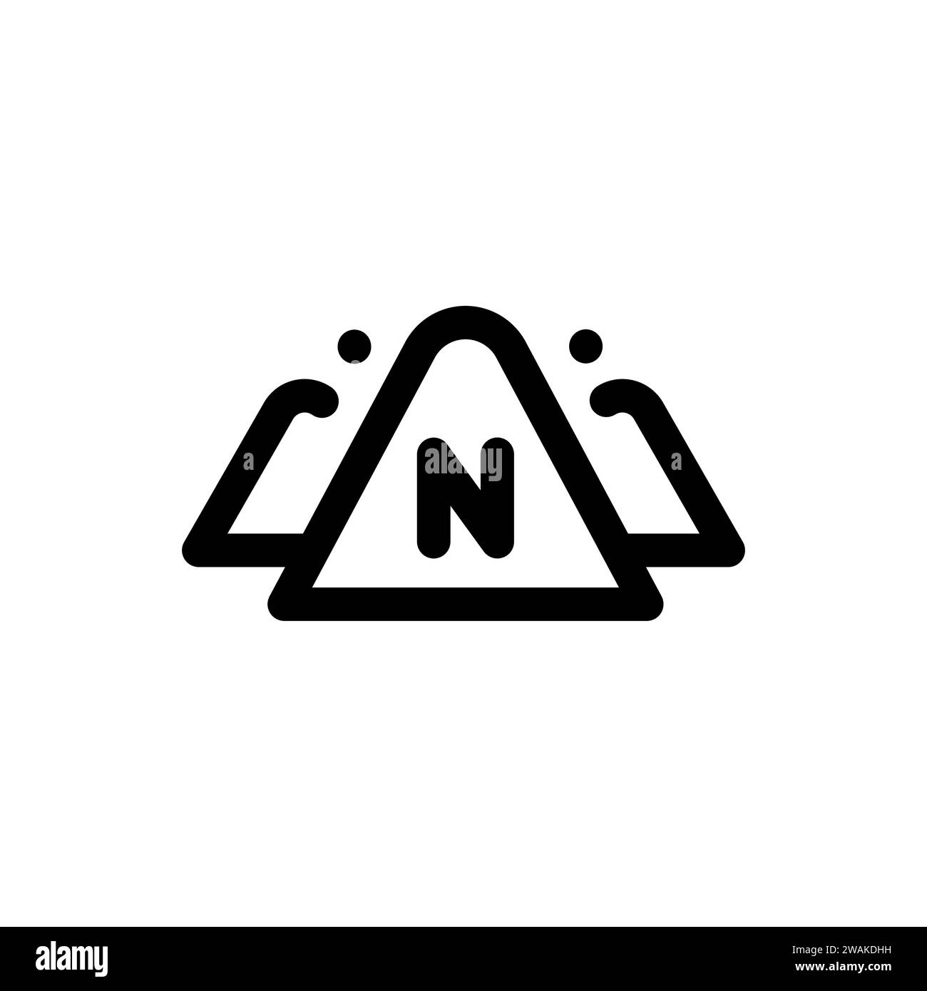 Icône noire de la ligne sodium. Faits nutritionnels. Ensemble de sucre blanc avec des piles et des cubes. Illustration de Vecteur