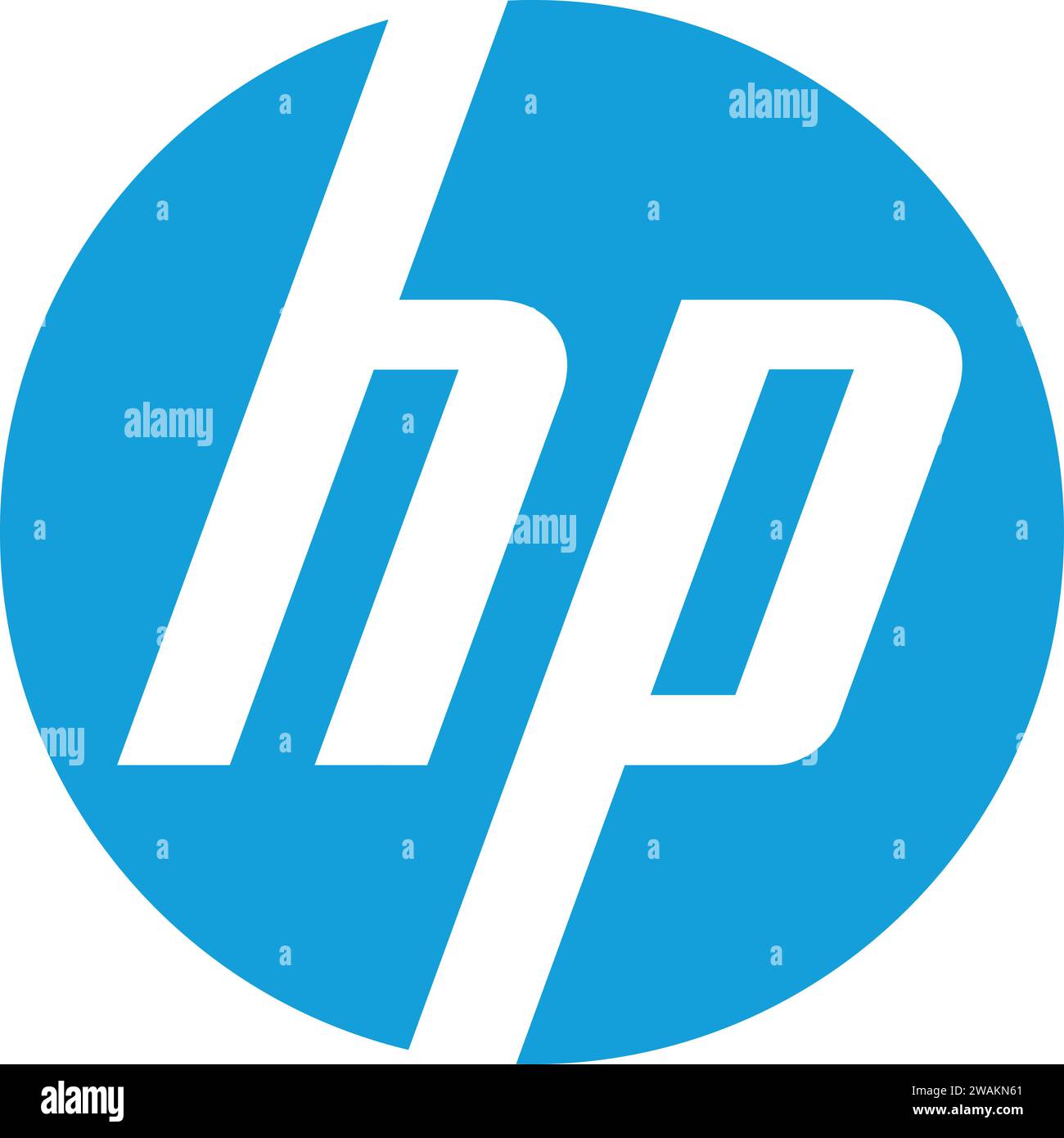 Logo HP dans Vector | logo de la marque de l'ordinateur Illustration de Vecteur