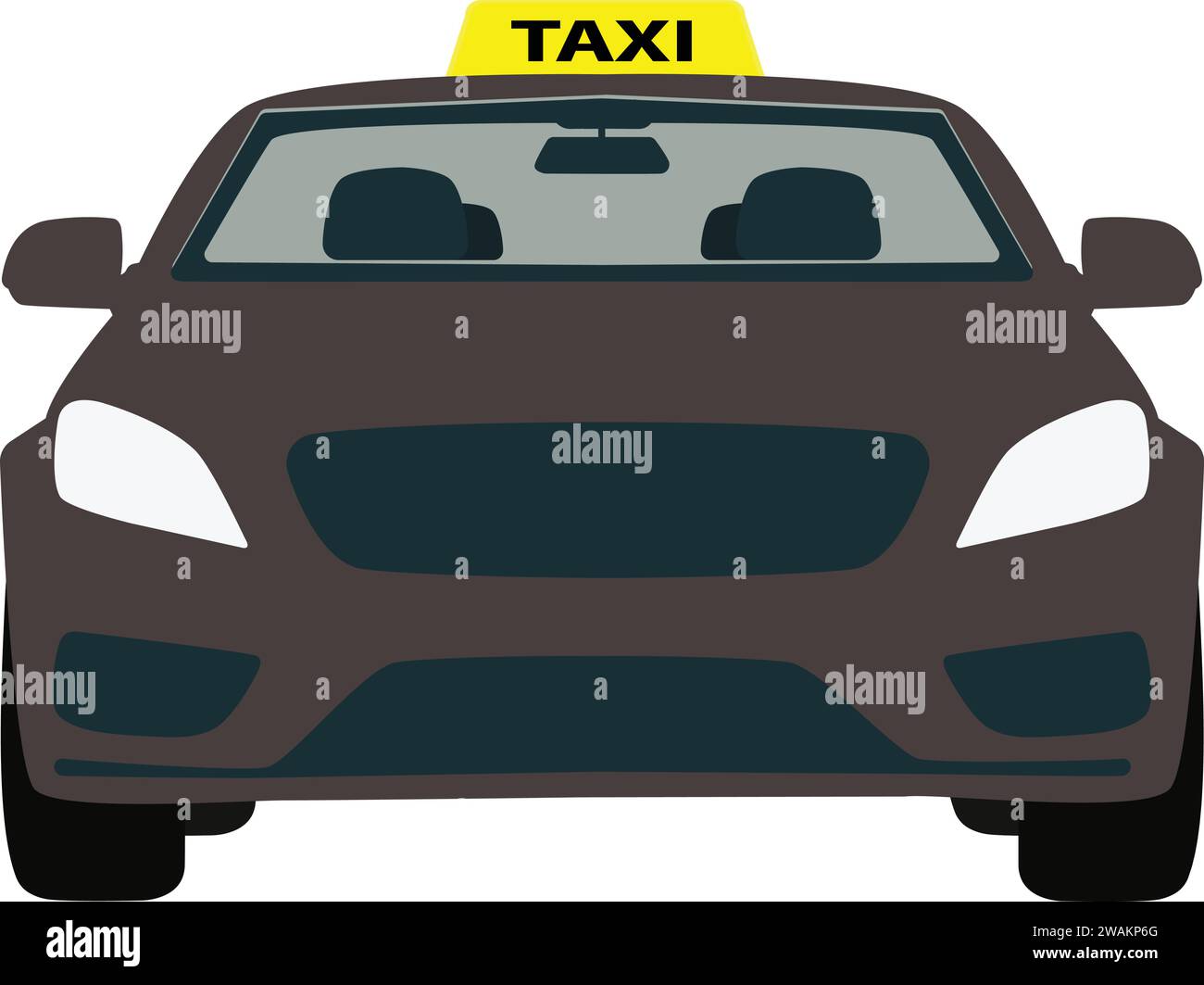 Icône de voiture de taxi | réservation de taxi | Service de transport | vecteur de symbole de taxi jaune Illustration de Vecteur