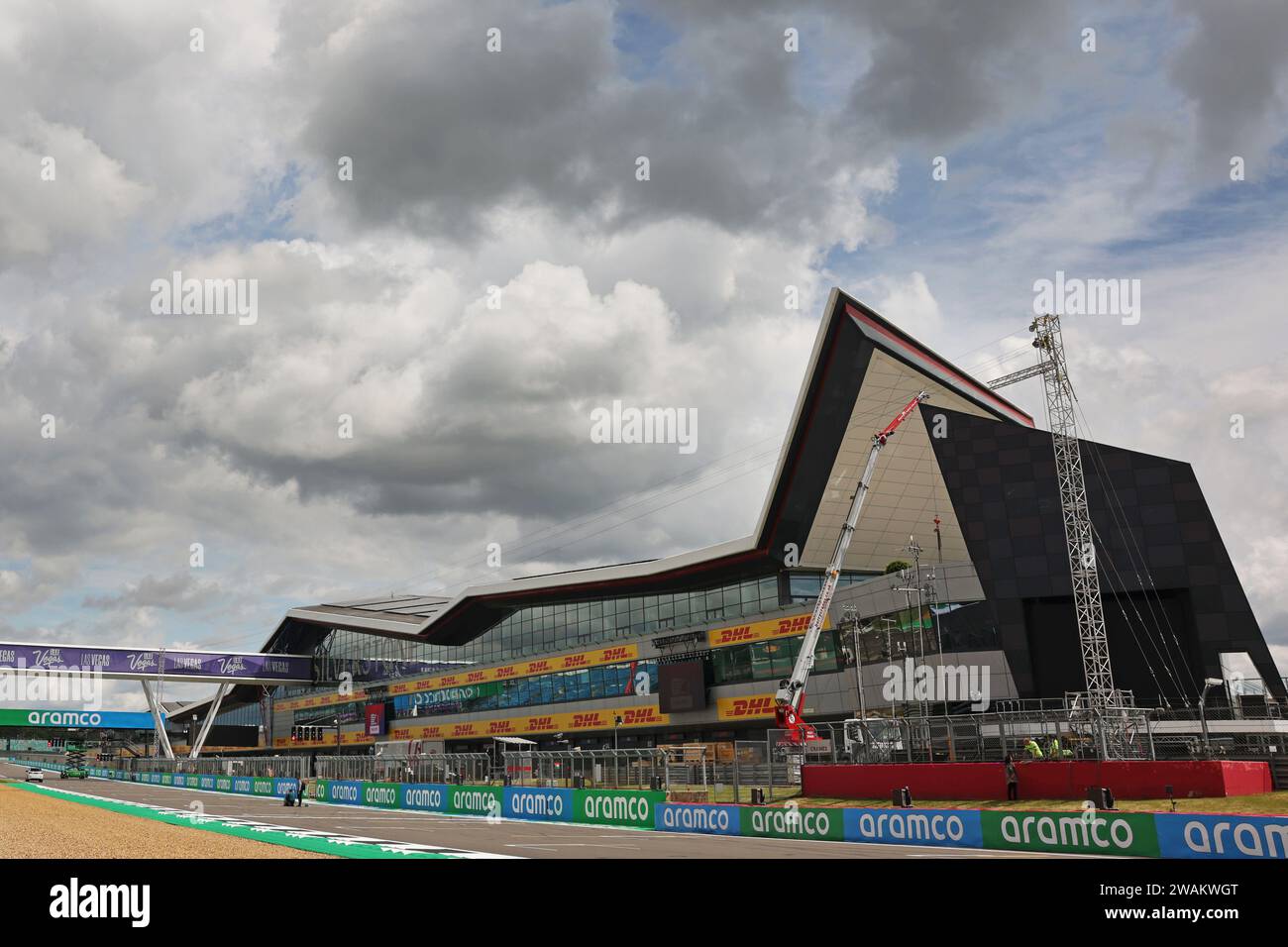 Circuit Silverstone au Grand Prix de Grande-Bretagne de F1 Banque D'Images