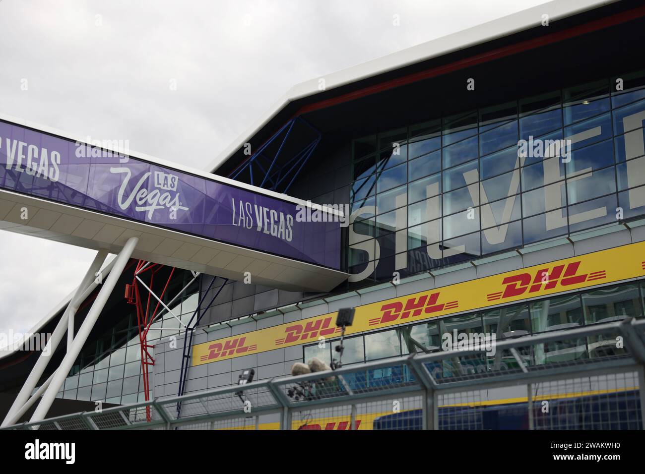 Circuit Silverstone au Grand Prix de Grande-Bretagne de F1 Banque D'Images