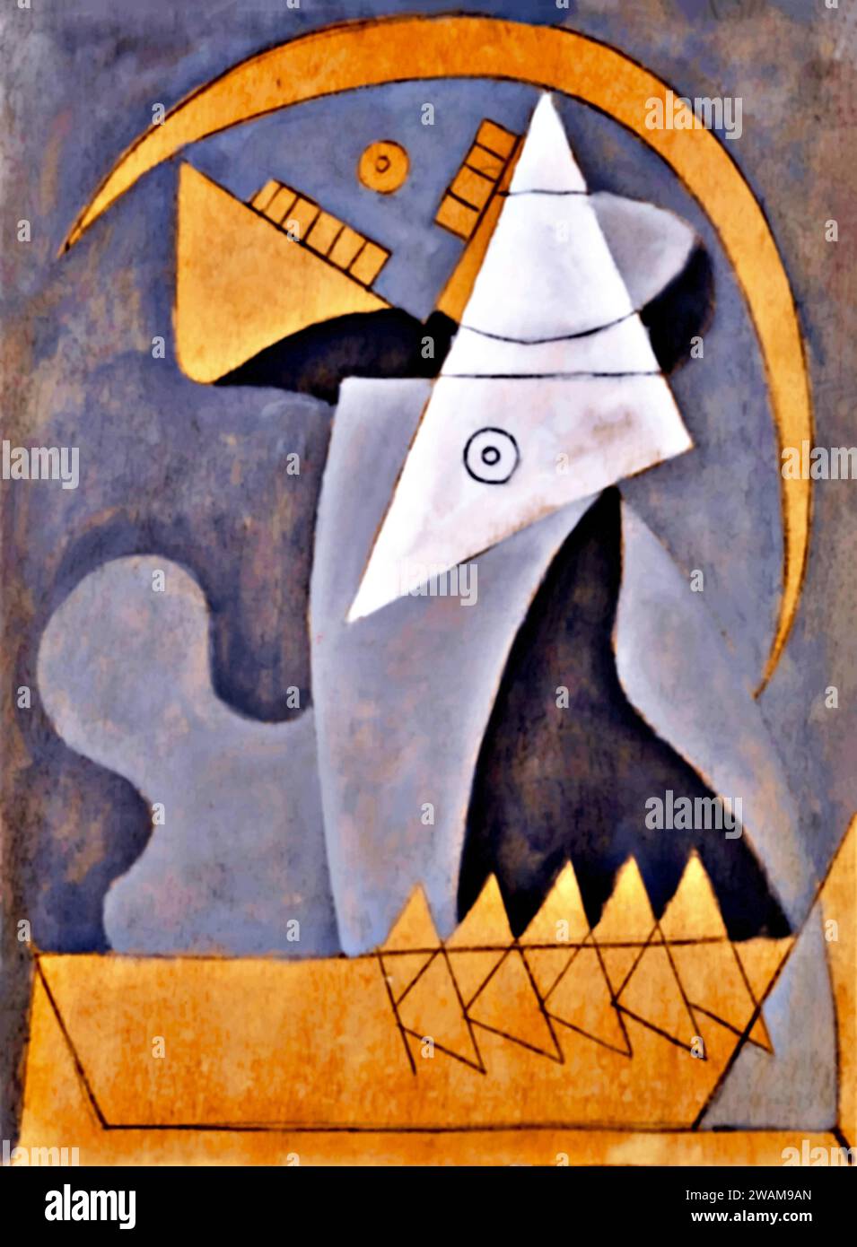 Figure, 1930 (peinture) de l'artiste Picasso, Pablo (1881-1973) Espagnol. Illustration de Vecteur