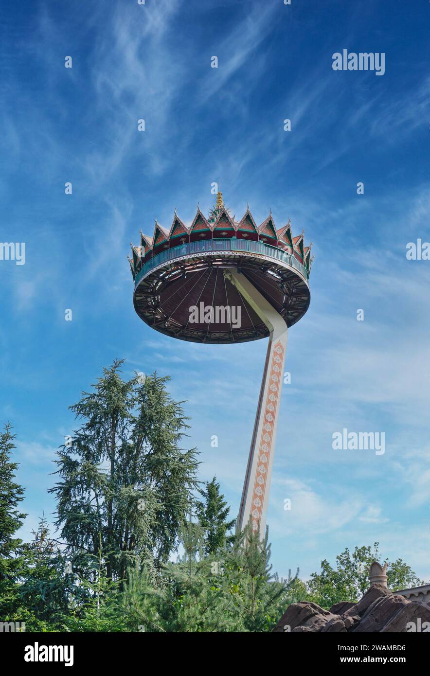La Pagode au parc à thème Efteling, Kaatsheuvel, pays-Bas Banque D'Images