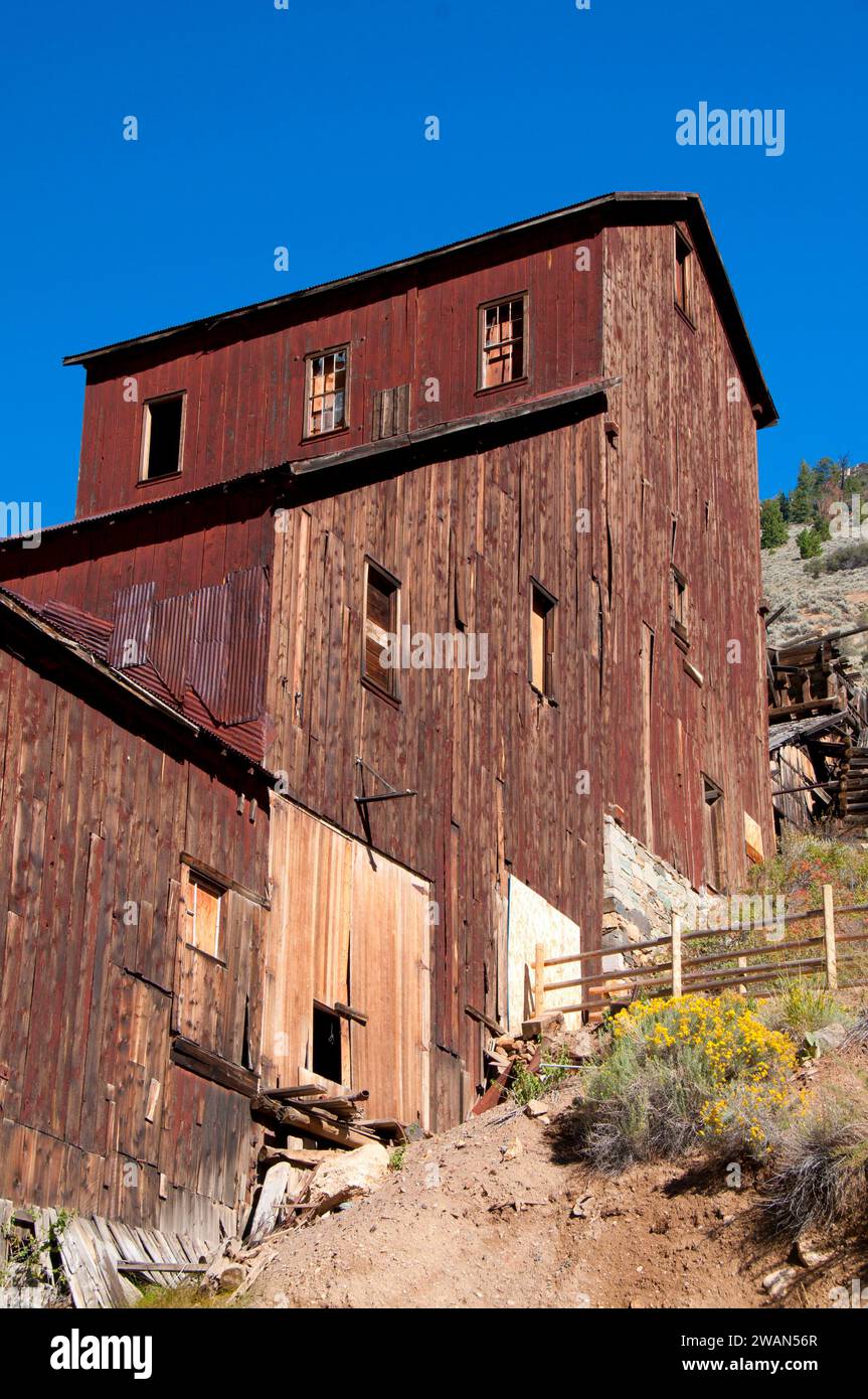 Moulin à Bayhorse Bayhorse, Ville, pays des Yankee Fork State Park, New York Banque D'Images