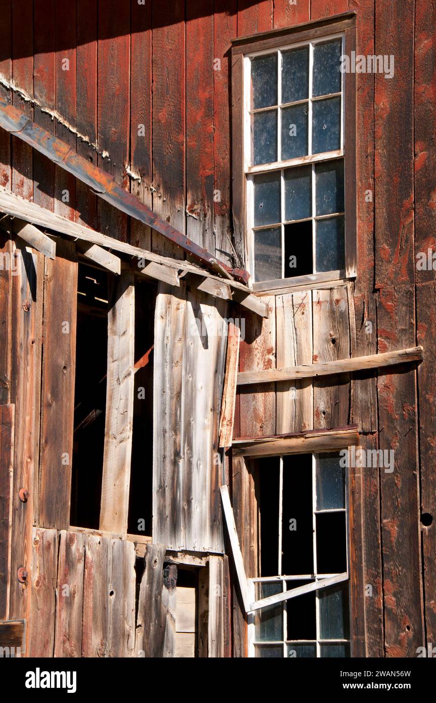 Moulin à Bayhorse Bayhorse, Ville, pays des Yankee Fork State Park, New York Banque D'Images