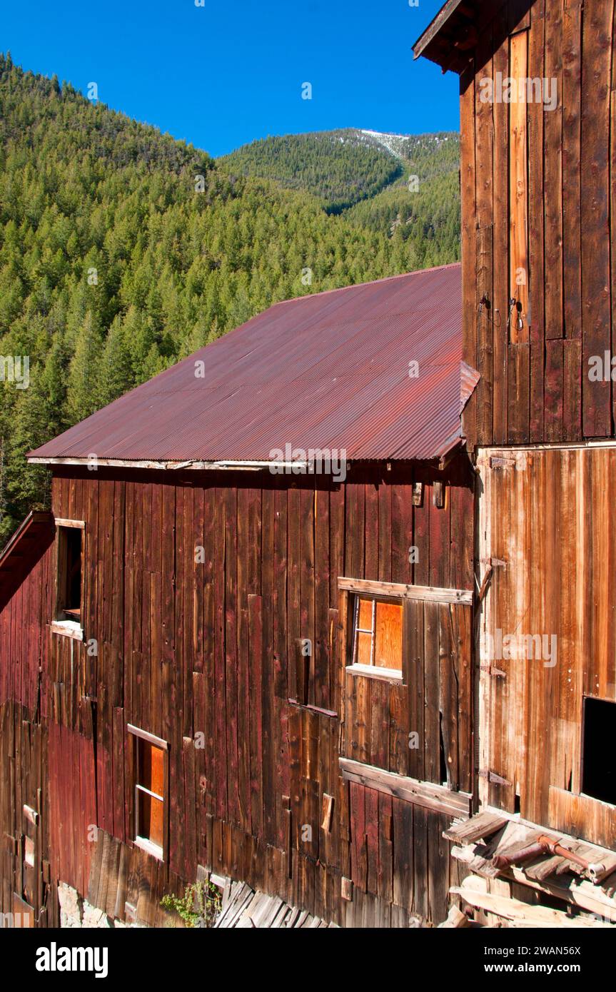 Moulin à Bayhorse Bayhorse, Ville, pays des Yankee Fork State Park, New York Banque D'Images