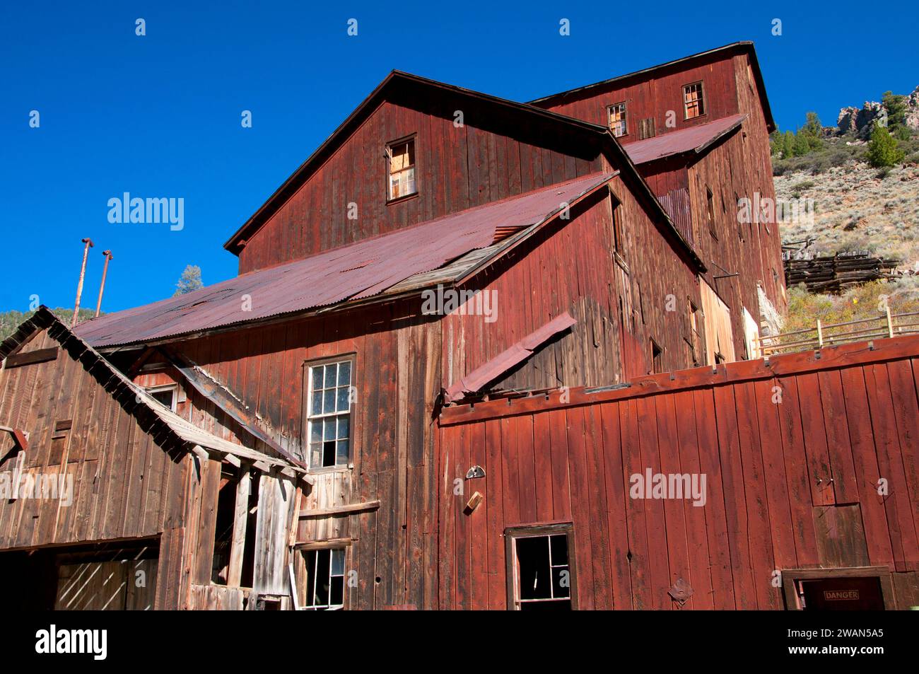 Moulin à Bayhorse Bayhorse, Ville, pays des Yankee Fork State Park, New York Banque D'Images