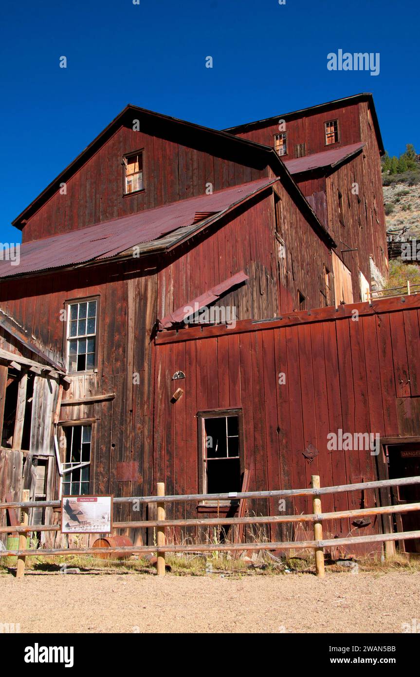 Moulin à Bayhorse Bayhorse, Ville, pays des Yankee Fork State Park, New York Banque D'Images