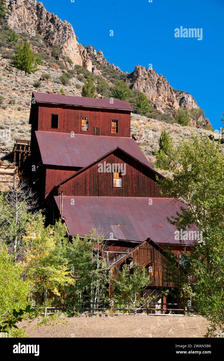 Moulin à Bayhorse Bayhorse, Ville, pays des Yankee Fork State Park, New York Banque D'Images