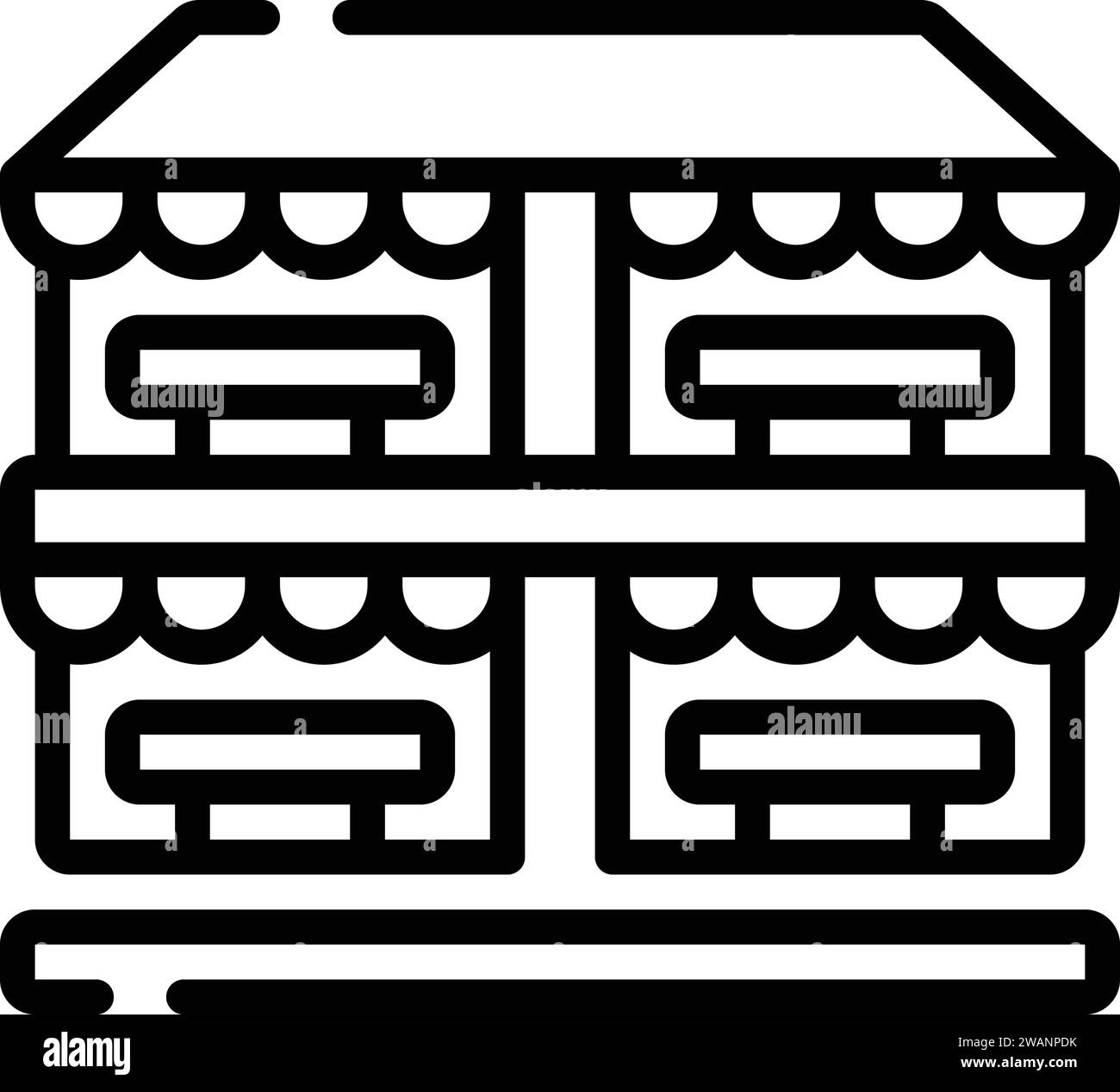 Icône pour Market,Marketplace Illustration de Vecteur