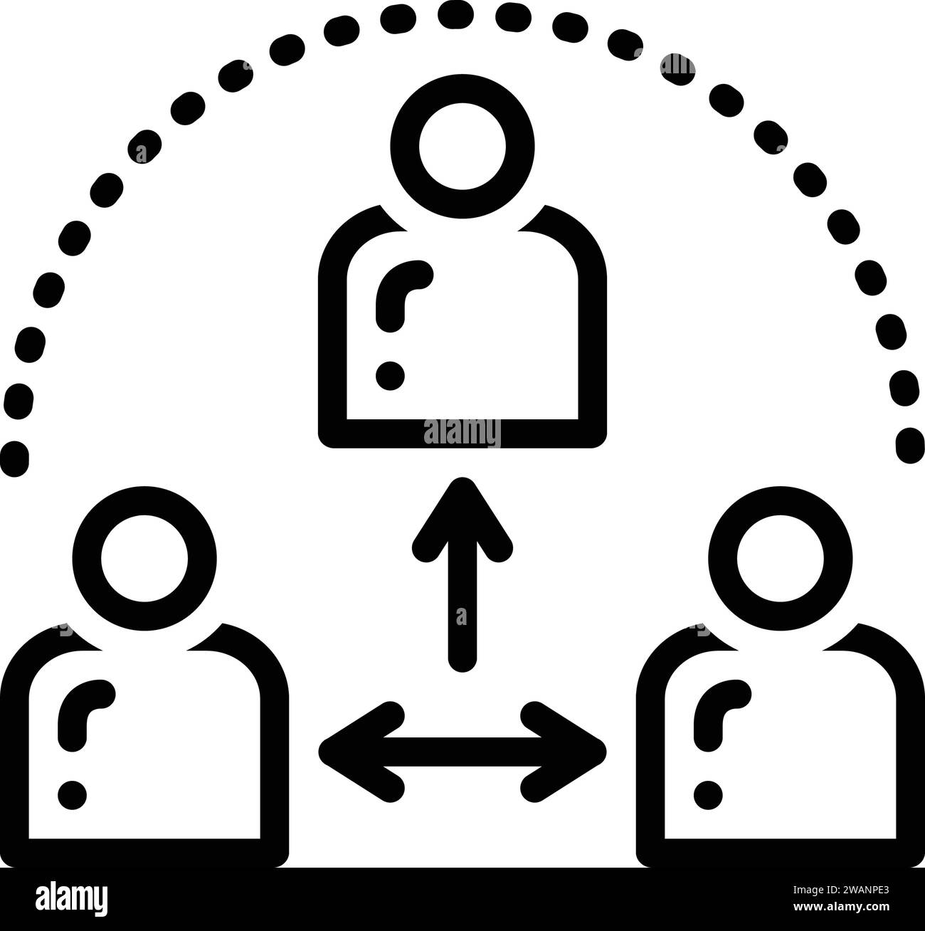 Icône pour thirdparty, les gens Illustration de Vecteur