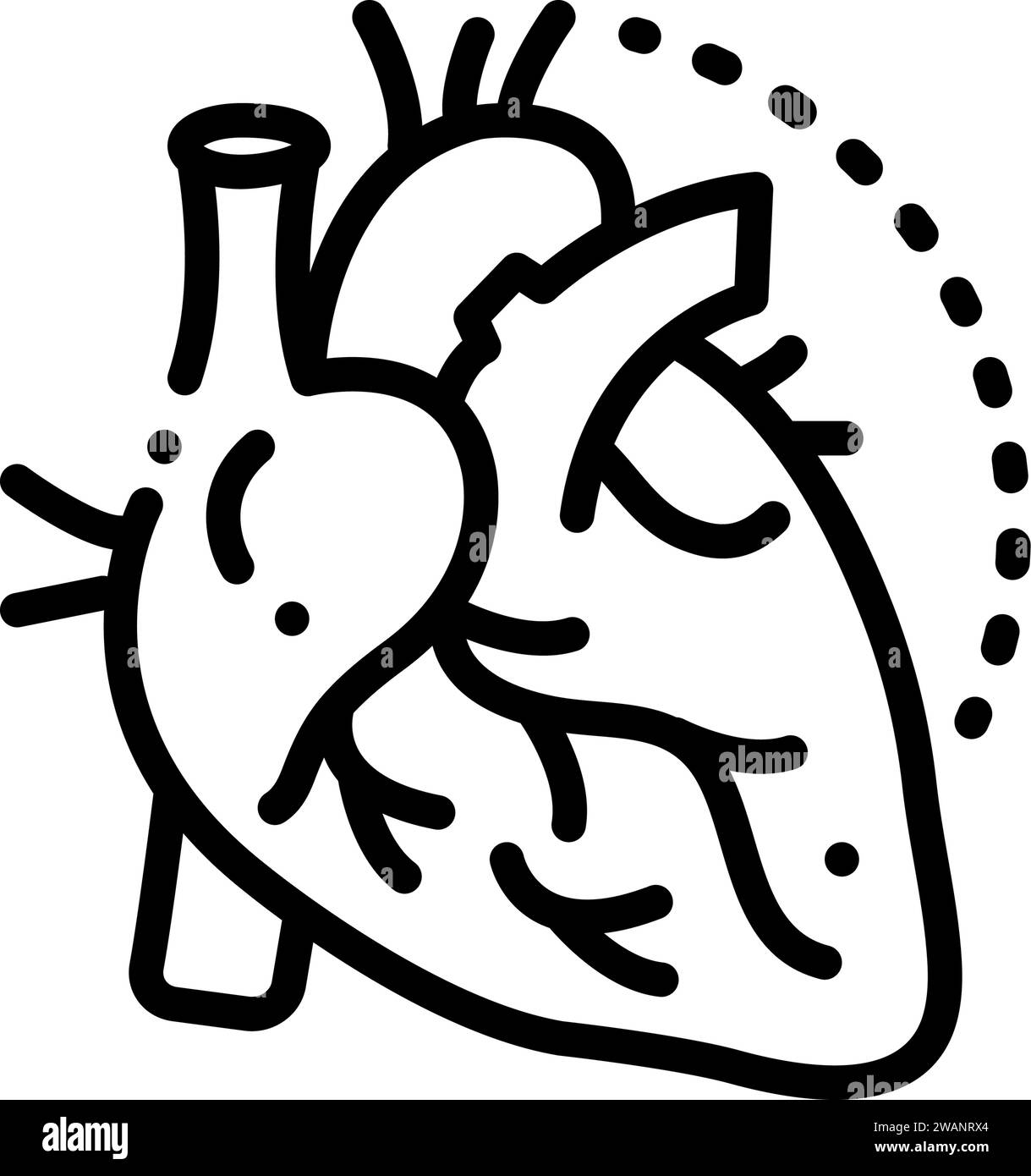 Icône pour artères, veines Illustration de Vecteur