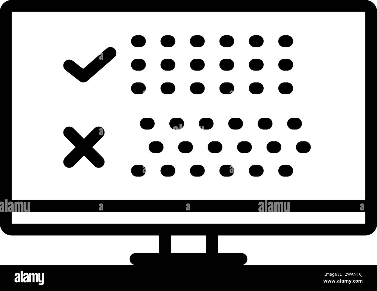 Icône de correction automatique, incorrecte Illustration de Vecteur