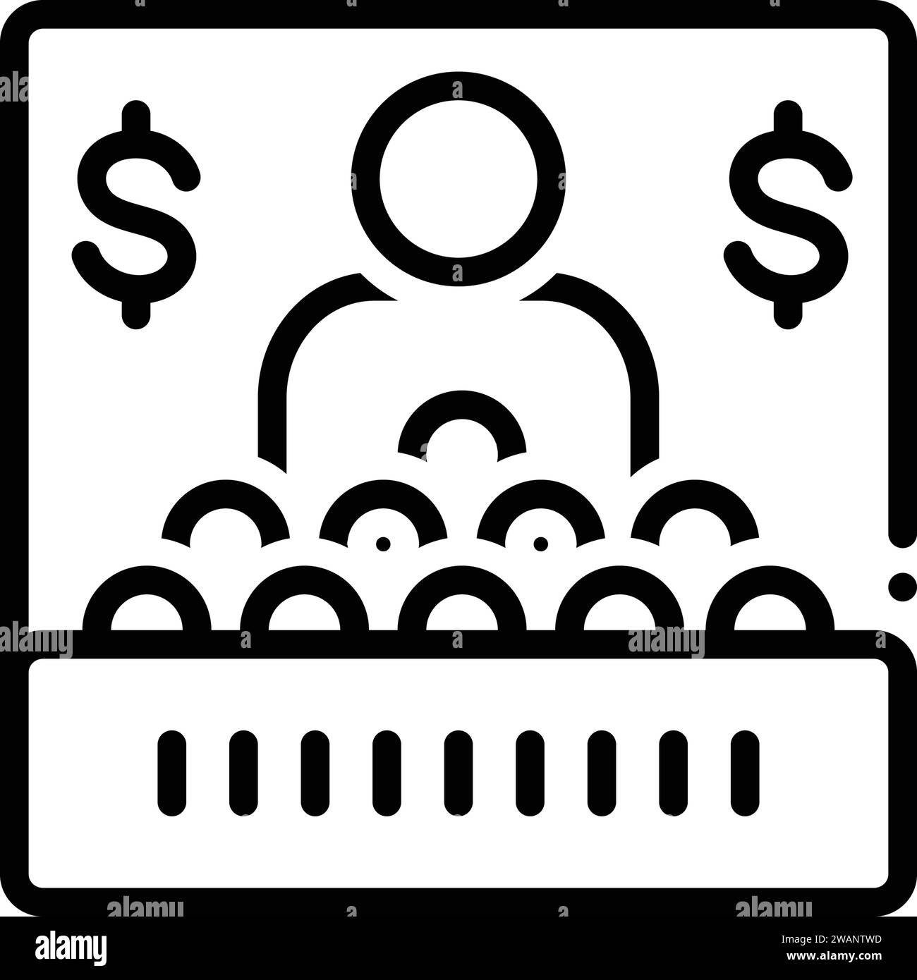 Icône pour les petites entreprises Illustration de Vecteur