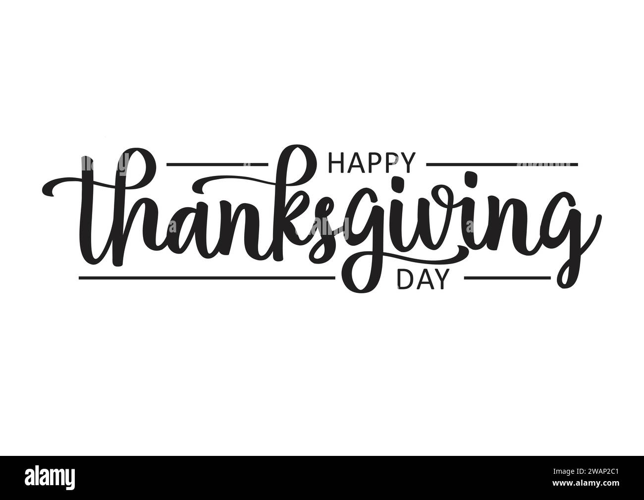 Joyeux Thanksgiving Day conception vectorielle de typographie pour cartes de voeux Illustration de Vecteur